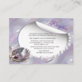 Cartão De Informações Mãe de Pérolas Mescladas como Pântanos Líquidos