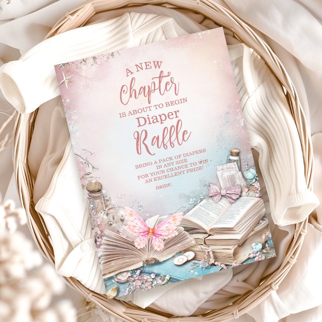 Cartão De Informações Magic Boho Storybook Diapper Raffle (Criador carregado)