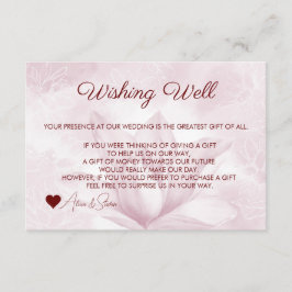 Cartão De Informações Magnólia Flor Etérea, Poço dos Desejos