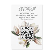 Magnolia Flowers RSVP Código QR