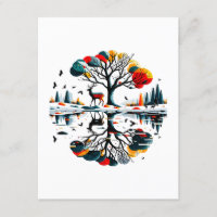 Majestosa estátua na Floresta de inverno de Snowy