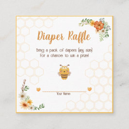 Cartão De Informações Mamãe Para A Fralda Da Abelha