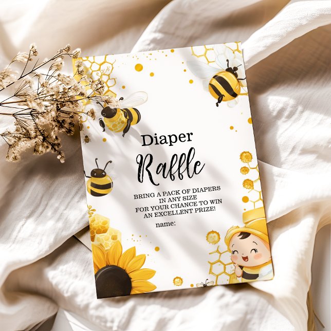 Cartão De Informações Mamãe para Bee Wildflower Honeybee Mãe Diapper Raf (Criador carregado)