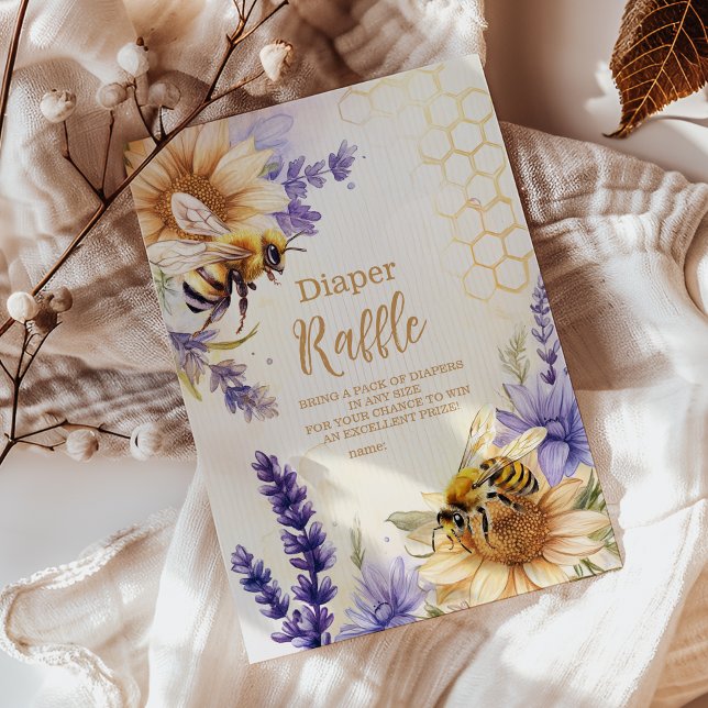 Cartão De Informações Mamães de cerveja, fralda púrpura amarela Raffle (Criador carregado)