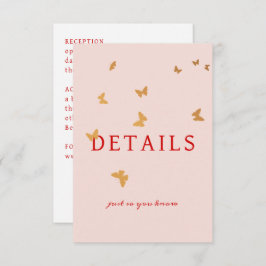 Cartão De Informações MANTEIGA DE ouro