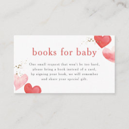 Cartão De Informações Manuais De Chá de fraldas Para Bebê