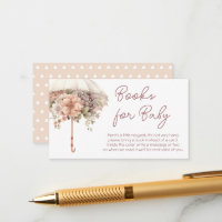 Manuais do Chá de fraldas de Guarda-chuva, cor-de-