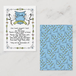 Cartão De Informações Manuscrito Manuscrito Livros de Tempestade para Be