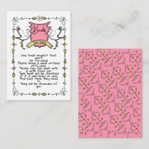 Cartão De Informações Manuscrito Manuscrito Livros de Tempestade para Be