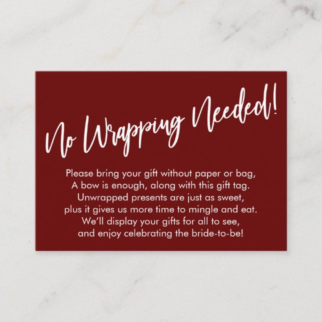 Cartão De Informações Manuscrito Simples Não É Necessário Quebrar! (Frente)