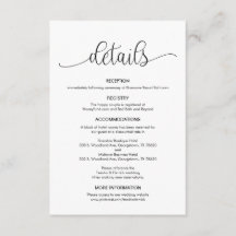 Mão Negra Moderna - design, Detalhes do Casamento