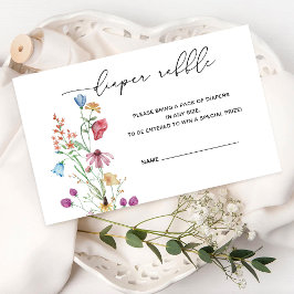 Cartão De Informações Maravilhas Fralda Raffle