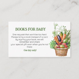 Cartão De Informações Marcos do Mercado de Produtos Hortícolas para Bebê