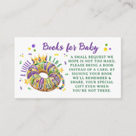 Cartão De Informações Mardi Gras Books for Baby Request