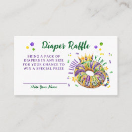Cartão De Informações Mardi Gras Diaper Raffle Request