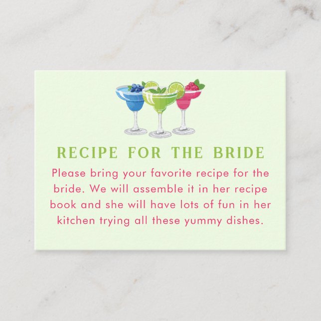 Cartão De Informações Margs e Matrimony Margarita Trio Recebe Solicitaçã (Frente)