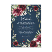 Marinho Azul Borgonha Blush Dourado Casamento Flor