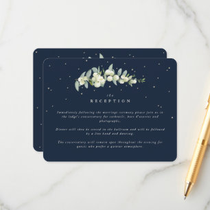 Cartão De Informações Marinho Snowberry+Eucalyptus Stem Recepção de casa