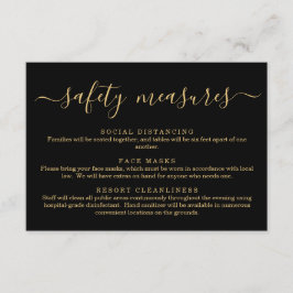 Cartão De Informações Máscara de Segurança Covid 19 Informações de Dista