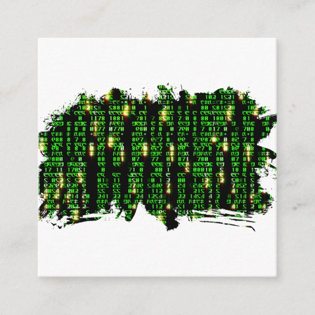 Cartão De Informações Matriz de códigos (Frente)