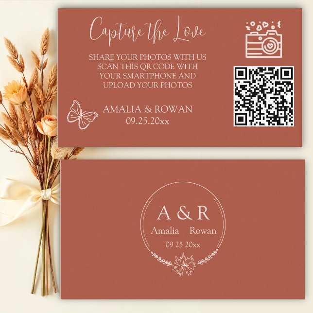 Cartão De Informações Meadow Flowers Capturam o Amor (Criador carregado)