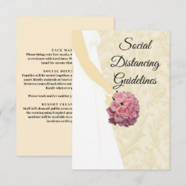 Cartão De Informações Medidas De Segurança Do Palhaço De Casamento Elega