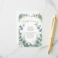 Medidas de Segurança para Casamento com Folhas de