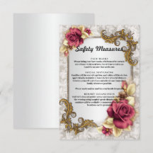 Medidas de Segurança para Casamentos Rosas vermelh