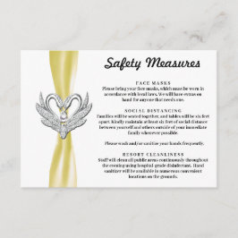 Cartão De Informações Medidas de segurança para os tubos de fita amarela