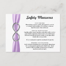 Medidas de Segurança Purple Ribbon Silver Infinity