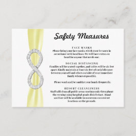 Cartão De Informações Medidas de Segurança Yellow Ribbon Diamond Infinit