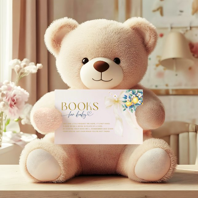 Cartão De Informações Mediterranean Lemon Citrus Sweetie Books for Baby (Criador carregado)