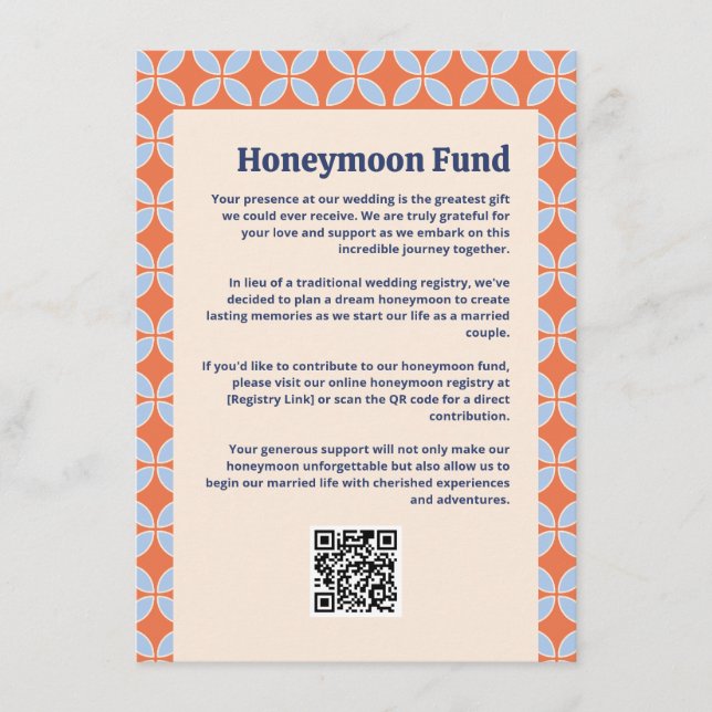 Cartão De Informações Meio século Retro Wedding (Frente)