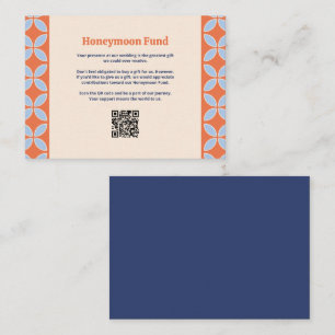 Cartão De Informações Meio século Retro Wedding