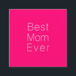 Cartão De Informações Melhor mãe moderno minimalista de fúcsia rosa-quen<br><div class="desc">A melhor mãe, placa de gabinete elegante moderna e elegante, rosa-quente e branco. presente de excelente para a mãe para o Dia de as mães ou o aniversário.</div>