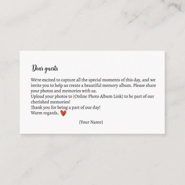 Cartão De Informações Memórias Fotográficas Chá de fraldas do Urso de Te (Verso)