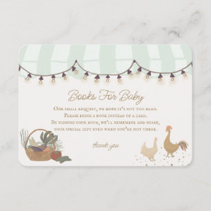 Cartão De Informações Mercado de Agricultores Verdes Livros para Bebê In