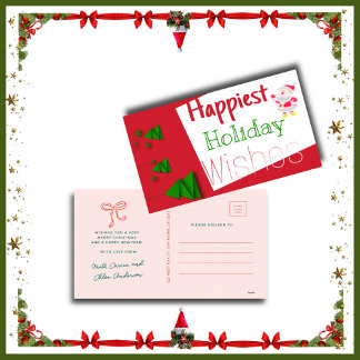 Cartão De Informações Merry Christmas from the Anderson Family