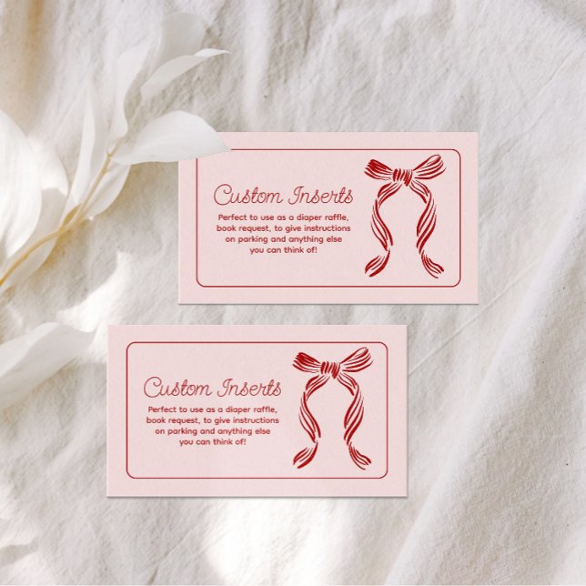 Cartão De Informações Merry Little Baby Shower Matching Insert  (Criador carregado)