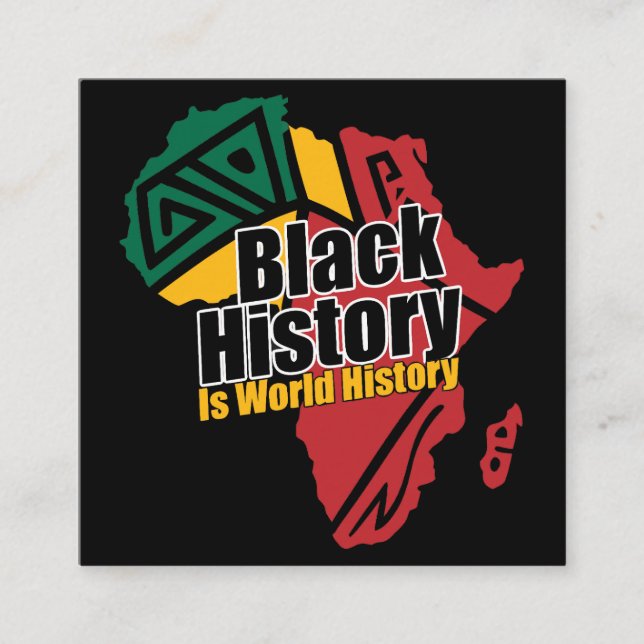 Cartão De Informações Mês da História Negra (Frente)