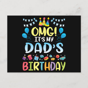 Cartão De Informações Meu Pai de aniversário está feliz comigo, seu pai