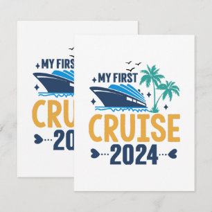 Cartão De Informações Minha Primeira Viagem de Cruzeiro 2024