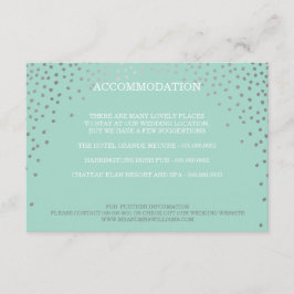 Cartão De Informações Mini mini prateada rústica cúbica ENCLOSURE