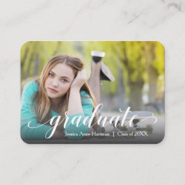 Cartão De Informações MINI Size 3.5" X 2.5" Grad Photo Invite Cards