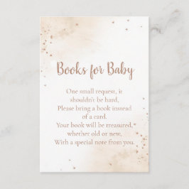 Cartão De Informações Minimal Heart Books for Baby Card – Blush Pink