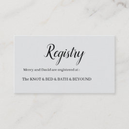 Cartão De Informações Minimalist 