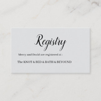 Cartão De Informações Minimalist