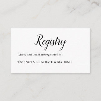 Cartão De Informações Minimalist