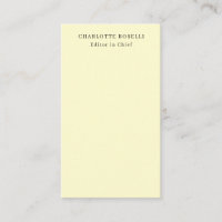 Minimalista Clássico Profissional Creme Simples