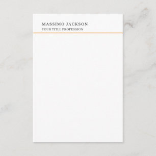 Cartão De Informações Minimalista Clássico Simples Profissional